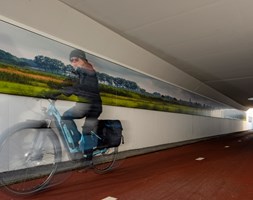 Unik tunnel-kunst i Nederland med Steni Vision